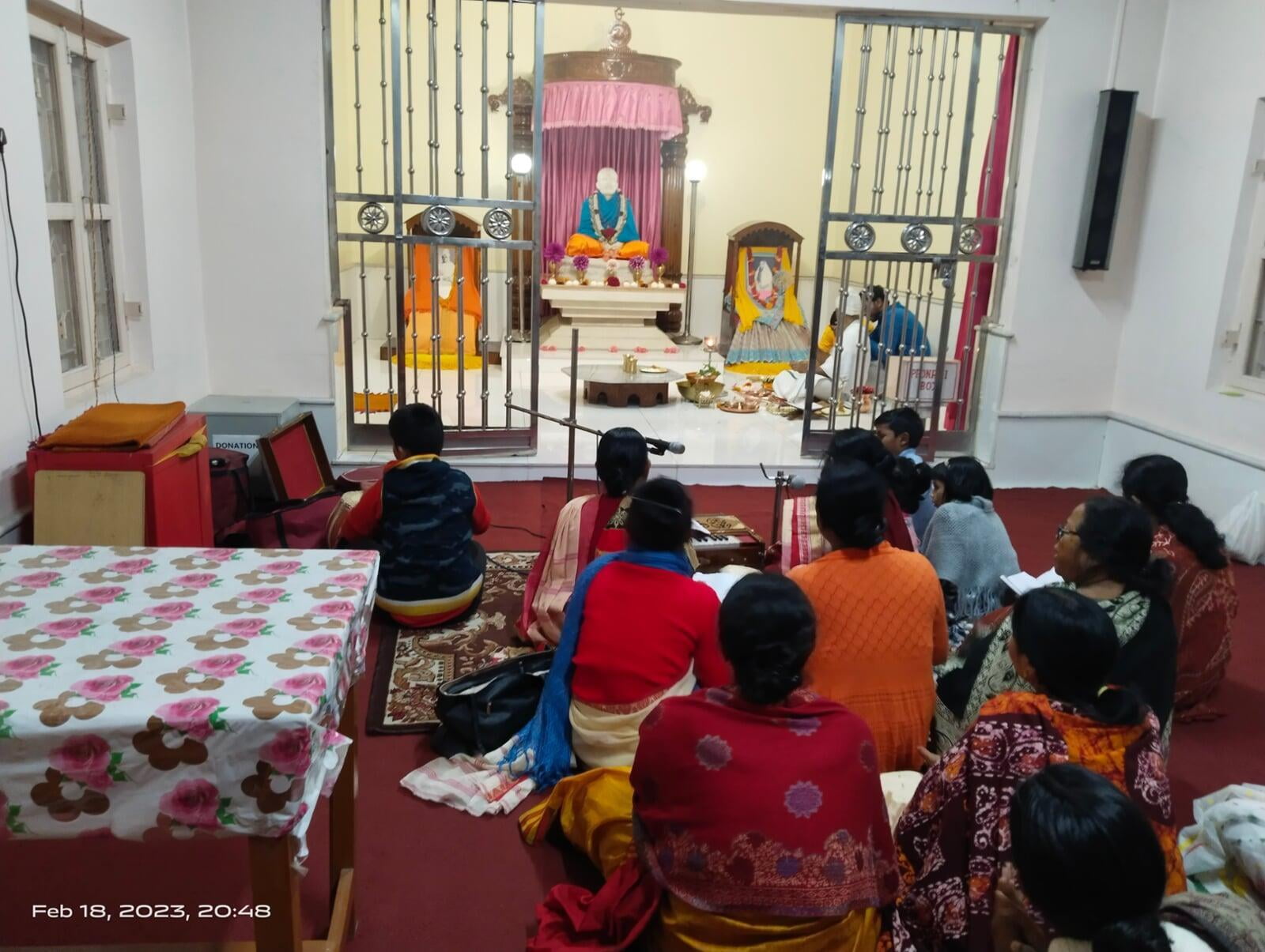 Shivaratri puja was celebrated at our centre Dated-18.2.2023